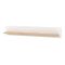 Mensola Bianco Marrone Rovere un Ripiano Dettaglio Geometrico 146x19.5x24h cm, Portata Ripiani 5 - Suelli