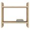 Mensola Marrone Naturale 2 Ripiani Sfumatura Colore Struttura Naturale 34x10x30h cm, - Morfasso