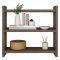 Mensola Marrone Noce 2 Ripiani Sfumatura Colore Struttura Noce 44x10x40h cm - Rizza