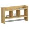 Mensola Marrone Rovere 4 Ripiani Sfumatura Colore Struttura Rovere 64x15x35h cm, - Cortale