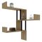 Mensola Marrone Rovere Nero 3 Ripiani Colore Struttura Nero 105x20x60h cm, Sfumatura Colore Struttura Rovere - Donigala
