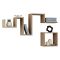 Mensola muro 2 pezzi 20x116cm quercia - Donna
