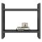 Mensola Nero Antracite 2 Ripiani Sfumatura Colore Struttura Antracite 34x10x30h cm, - Morfasso
