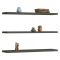 Mensola Nero Antracite 3 Ripiani set da 3 60x15x2h cm, Sfumatura Colore Struttura Antracite - Meina