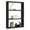 Mensola parete 9x43cm nera - Krosa