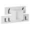 Mensola porta abiti 68x32h cm 6 posti bianco - Jimena