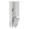 Mobile Colonna Bianco 2 Ripiani 2 Ante 35x32x155h cm, Portabiancheria - Cropani