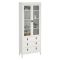 Mobile con vetrina 2 ante 78x32x199h cm bianco - Lazio