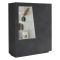 Mobile con vetrina moderno soggiorno 2 ante 120x43x146h cm ardesia - Ask