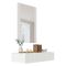 Mobile da Ingresso Bianco Specchio Incluso Paia 80x42x97h cm, un Cassetto - Premolo