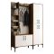 Mobile da ingresso da parete 4 ante noce e bianco 150x200h cm - Vivian