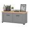 Mobile da Ingresso Grigio Marrone Rovere un Ripiano 2 Ante 103.5x41x47.5h cm, 2 Vani - Menfi