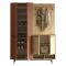 Mobile da Ingresso Marrone Terracotta Marrone Rovere Appendiabiti 12 Ripiani 147x36x196h cm, Apertura Battente - Tignale