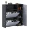 Mobile da ingresso Scultore, 92x27h94 cm, Antracite e Cemento