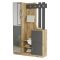 Mobile ingresso 2 ante quercia e antracite 113x179h cm - Arco
