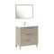 Mobile lavabo 3 cassetti 80x86x45h cm rovere - Elleboro