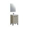 Mobile lavabo sospeso con specchio 50x80x40h cm rovere - Almenia