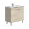Mobile lavandino 2 ante 80x45x80h cm rovere - Florante