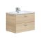 Mobile lavandino 2 cassetti 70x45x50h cm rovere - Tico