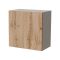 Mobile Pensile Beige Marrone Rovere un Ripiano Modulabile 49.9x50h cm, 2 Vani - Sparone