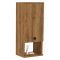Mobile Pensile Marrone Noce 2 Ripiani Un'anta 30x71h cm, 3 Vani - Tarano