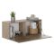 Mobile Pensile Marrone Noce Modulabile un Ripiano 100x40h cm, Un'anta - Pimonte