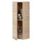 Mobile Pensile Marrone Rovere Grigio un Ripiano Un'anta 30x85h cm, Reversibile - Parga