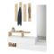 Mobile per ingresso sospeso 2 ante bianco e rovere 137x54h cm - Ascari