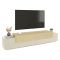 Mobile Porta tv Beige 3 Ripiani 4 Vani 240x45x51.5h cm, 3 Ante - Curino