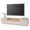 Mobile Porta tv Beige Marrone Rovere 2 Cassetti 2 Ripiani 203x40x43h cm, 2 Ante - Kakagano