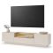 Mobile Porta tv Beige Marrone Rovere un Cassetto 2 Ripiani 176x40x43h cm, 2 Ante - Kakaha