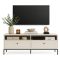Mobile Porta tv Beige Nero 2 Cassetti 3 Ripiani 150x40x60h cm, con Piedini - Limanesi
