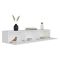 Mobile Porta tv Bianco 3 Ante 3 Vani 150x32x30h cm, Apertura a Ribalta - Saonara