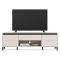 Mobile Porta tv Bianco Crema Nero un Cassetto un Ripiano 183x40x52h cm, 2 Ante - Celico