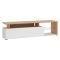 Mobile Porta tv Bianco Marrone Rovere Nodi Cassetti 3 Ripiani 170x41.5x46.5h cm, Un'anta - Induno