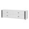 Mobile Porta tv Bianco Opaco Nero 4 Cassetti un Ripiano 176.5x40x52h cm, Apertura Scorrevole - Terenzo