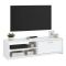 Mobile Porta tv Bianco un Cassetto 2 Ripiani 120x39x31h cm, 2 Vani - Lilali
