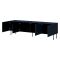 Mobile Porta tv blu un Ripiano 2 Ante 200x42x60h cm, 4 Vani - Mornago