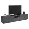 Mobile Porta tv Grigio Ardesia un Cassetto un Ripiano 220x43x46h cm, 4 Ante Made in Italy - Azzurras