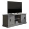 Mobile Porta tv Grigio Rovere Grigio un Ripiano 2 Ante 45x46x60h cm, 4 Vani - Mesola