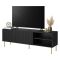 Mobile porta TV Magnano, 150x42 h52 cm, Nero
