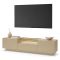 Mobile Porta tv Marrone Chiaro Marrone Rovere un Cassetto 2 Ripiani 176x40x43h cm, 2 Ante - Kakaha