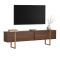 Mobile Porta tv Marrone Quercia oro 2 Ante 2 Vani 180x30x50h cm, Apertura a Ribalta - Abishia