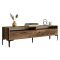 Mobile Porta tv Marrone Rovere 2 Ripiani 2 Ante 180x47x35h cm, 4 Vani - Cantoira