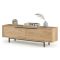 Mobile Porta tv Marrone Rovere 2 Vani 2 Ante 160x36x45h cm, Apertura a Ribalta - Palmi
