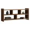 Mobile Porta tv Marrone Rovere 5 Ripiani 5 Vani 118x28x55h cm, Peso Supportato 40 kg - Loreglia