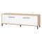 Mobile Porta tv Marrone Rovere Nodi un Ripiano Apertura a Ribalta 157x40x52h cm, 2 Ante - Nazzaro