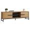 Mobile Porta tv Marrone Rovere un Ripiano 2 Ante 160x40x50h cm, 4 Vani - Cinaglio