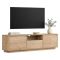Mobile Porta tv Marrone Rovere un Ripiano 3 Ante 160x30x42h cm, 4 Vani - Morrigan