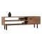 Mobile Porta tv Marrone Rovere un Ripiano Un'anta 120x30x38h cm, 3 Vani - Metomaha
